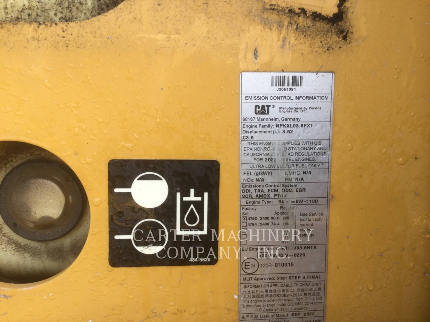 Cat 914-14, Wheel Loader, 8181 hours, S/N: JC300917, 2023 - Image 8