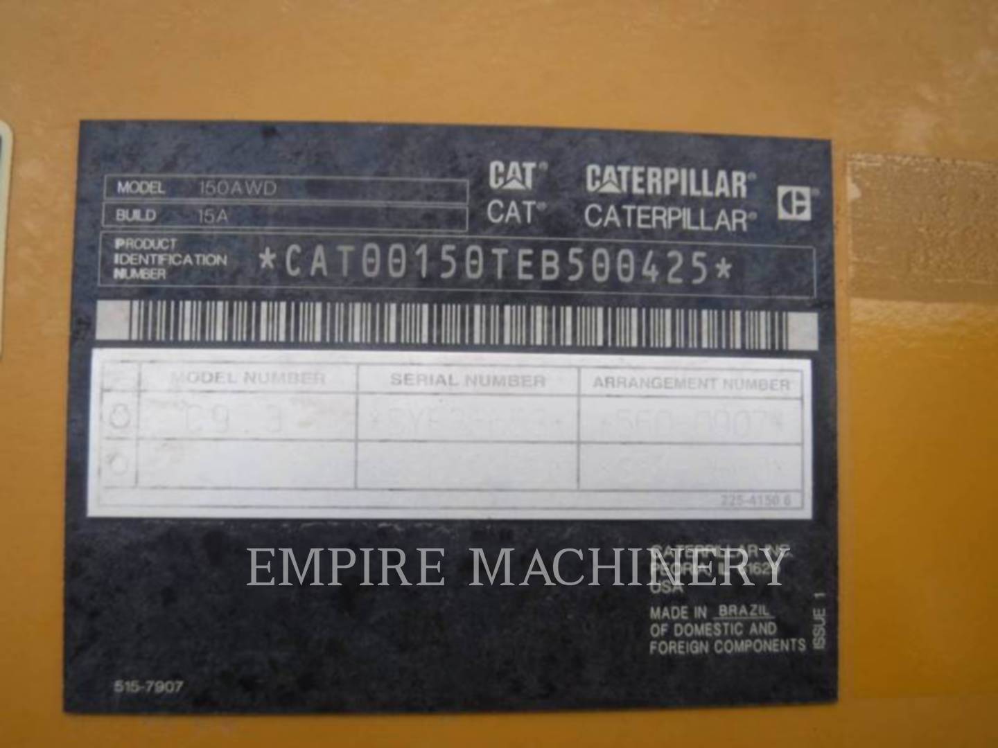 Caterpillar 150-15 AWD, Motor Grader, 5530 hours, S/N: EB500425, 2021 - Image 4