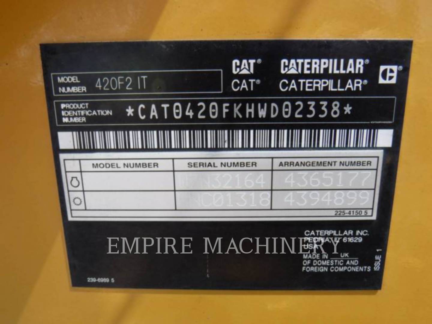 Cat 420F24ECPT, Backhoe Loader, 4827 hours, S/N: HWD02338, 2018 - Image 2