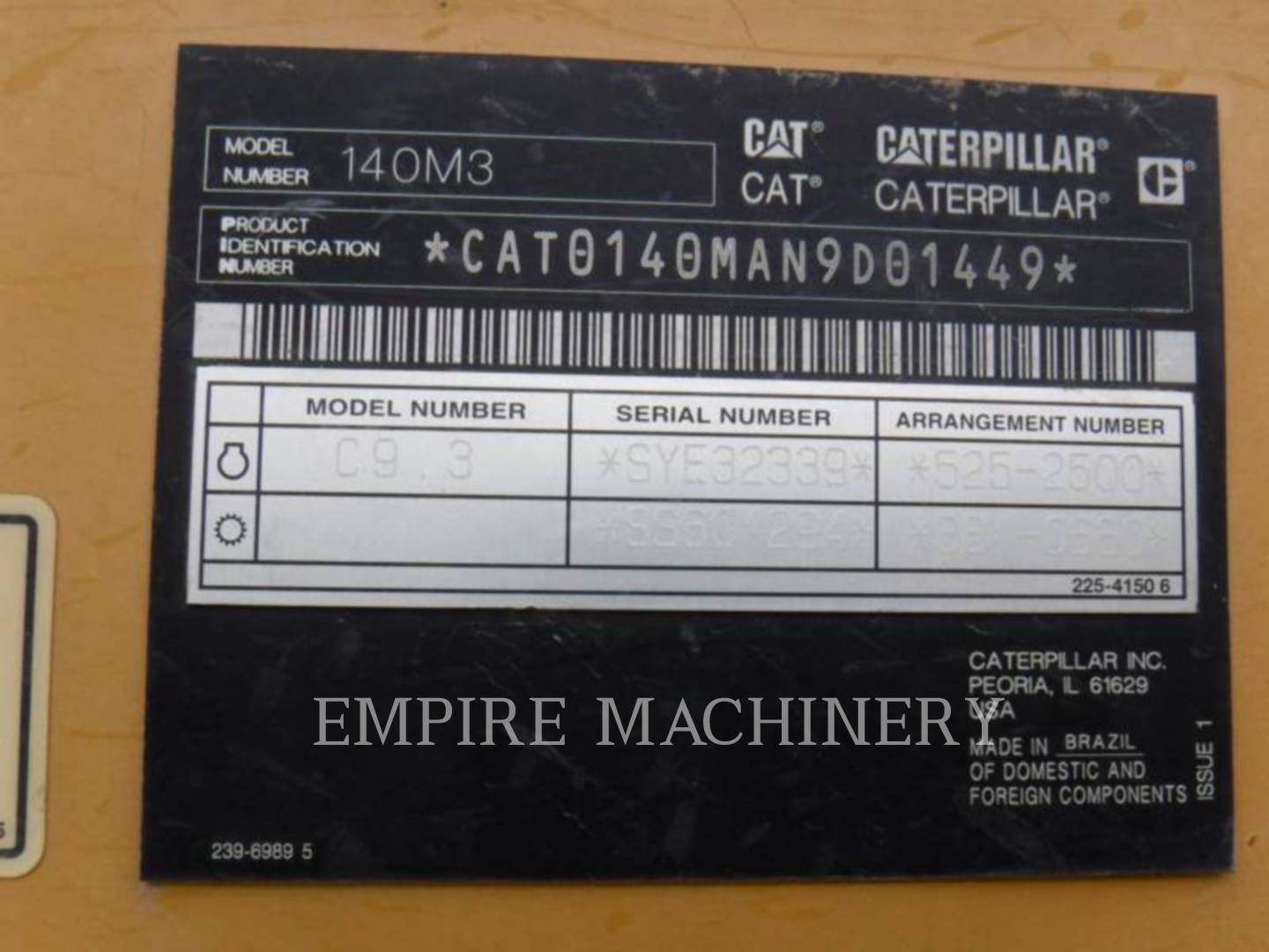 Caterpillar 140M3, Motor Grader, 5614 hours, S/N: N9D01449, 2019 - Image 5