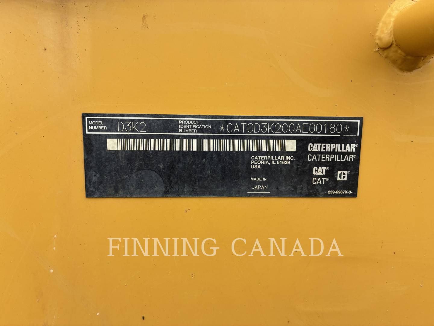 Caterpillar D3K2, 3636 hours, S/N: GAE00180, 2014 - Image 6