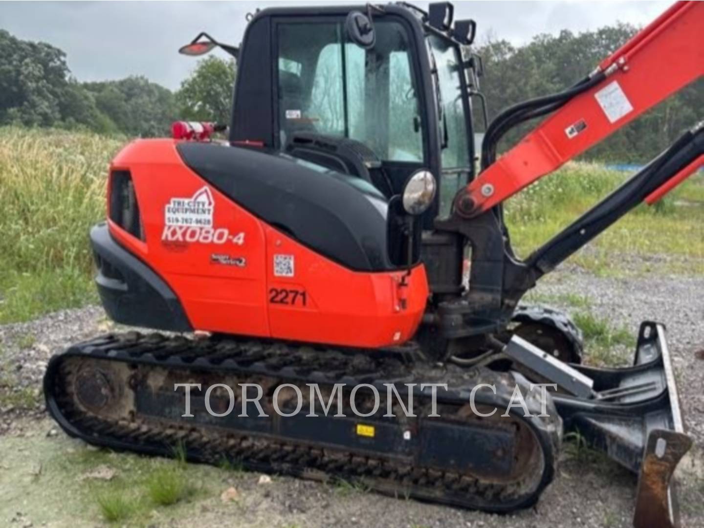 Kubota Tractor Corporation KX080, Mini Excavator, 1346 hours, S/N: KBCDZ84CEM3M12971, 2022 - Image 5