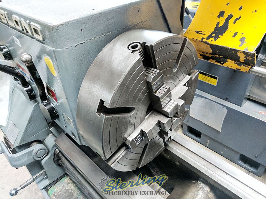 20" x 72" LeBlond #Regal-20, geared head, 4-jaw 15" chuck, 2" hole, L-1, Steady Rest, #4MT, coolant pump - Image 4