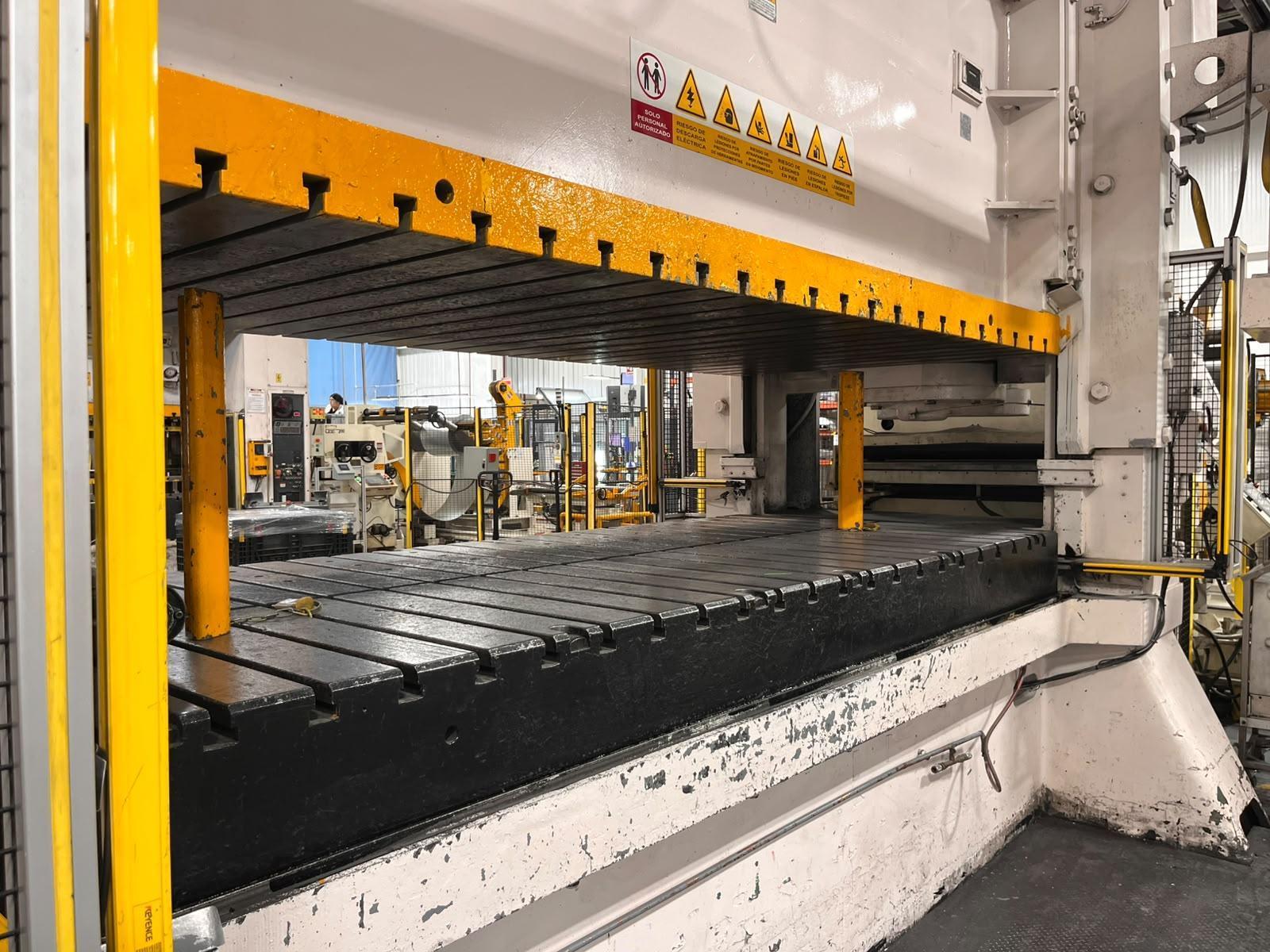 600 Ton, Minster #E2-600-144-60, straight side double crank press, 8" stroke, 22" Shut Height, 50 SPM, 60" - Image 5