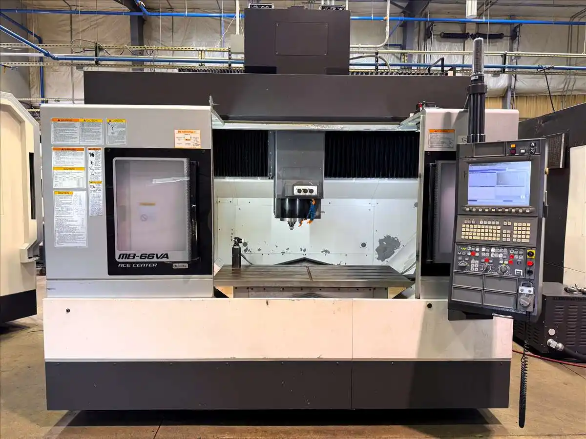 Okuma #MB-66VA, CNC vertical machining center, OSP-P300MA, 59" X, 25.9" Y, 25.9" Z, 15000 RPM, Cat 40 - Image 2