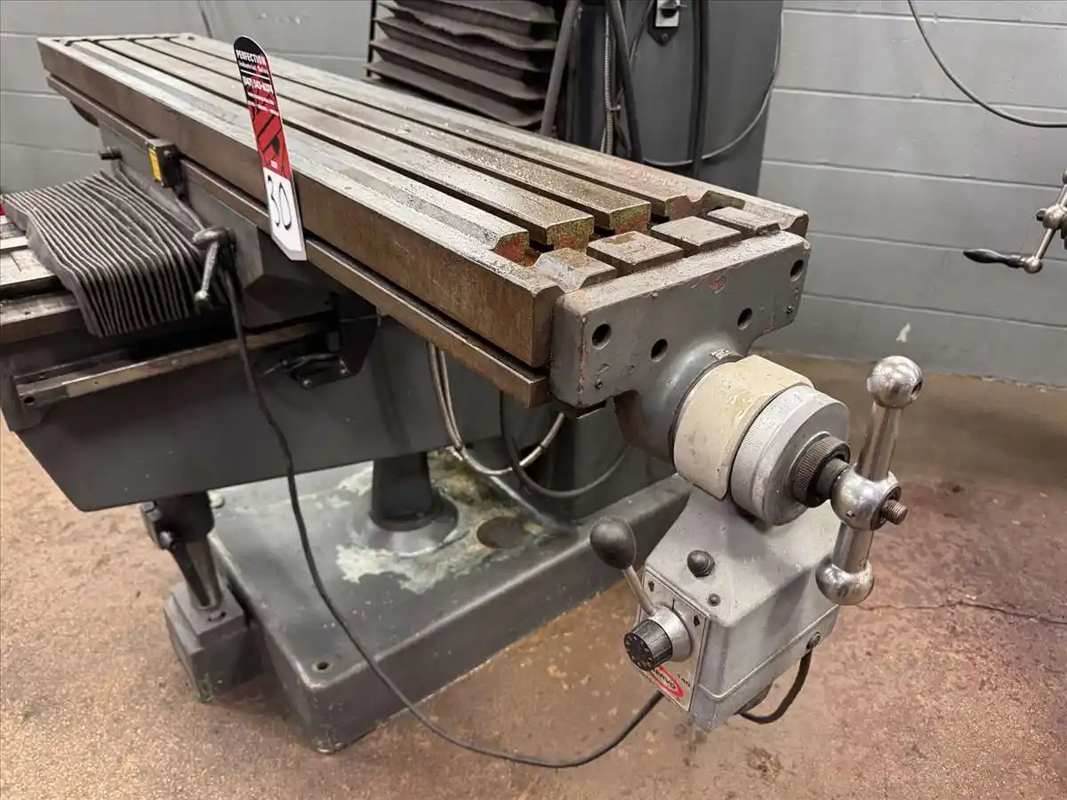 Lagun, vertical knee mill, 11" x 58" power feed table, 4 HP, Sony Millman 2-Axis digital read out - Image 3