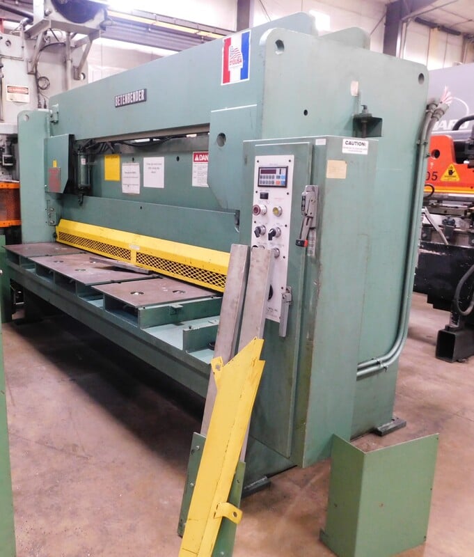 3/8" x 10' Betenbender #10-3/8, hydraulic shear, 36" digital back gauge, 6' squaring arms, 4' arm supports - Image 1