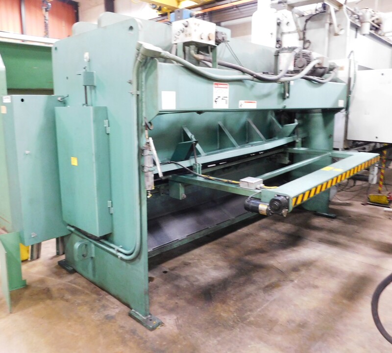 3/8" x 10' Betenbender #10-3/8, hydraulic shear, 36" digital back gauge, 6' squaring arms, 4' arm supports - Image 3