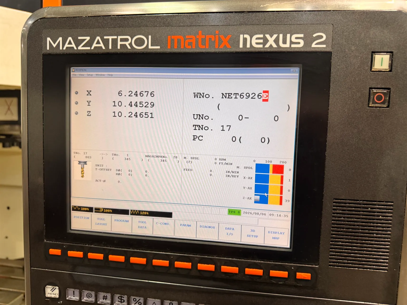 Mazak #VCN-530C-II, CNC vertical machining center, 40 automatic tool changer, 41.3" X, 20" Y, 20" Z, 12000 - Image 8