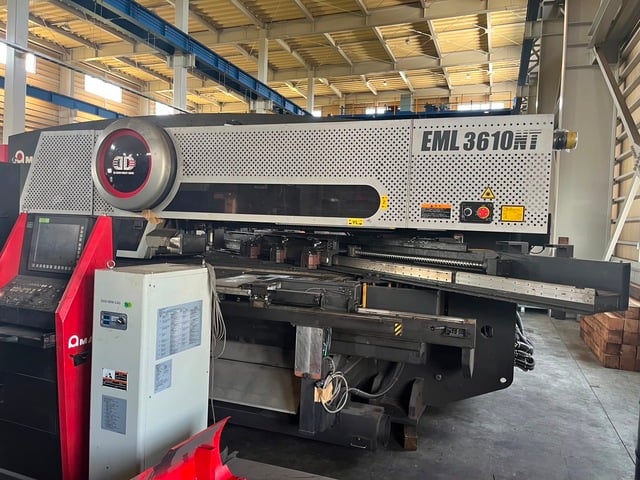 33 Ton, Amada #EML-3610NT, CNC punch/laser combo, 44 station, 100" x 60" sheet, 4000 watt, 2013 - Image 2