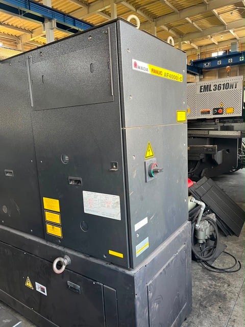 33 Ton, Amada #EML-3610NT, CNC punch/laser combo, 44 station, 100" x 60" sheet, 4000 watt, 2013 - Image 10