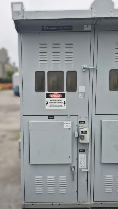 1200 Amp. General Electric, Breakmaster, 15 KV, Fused Outdoor Load Interrupter Switch, 95 KV BIL, 61 kA - Image 3