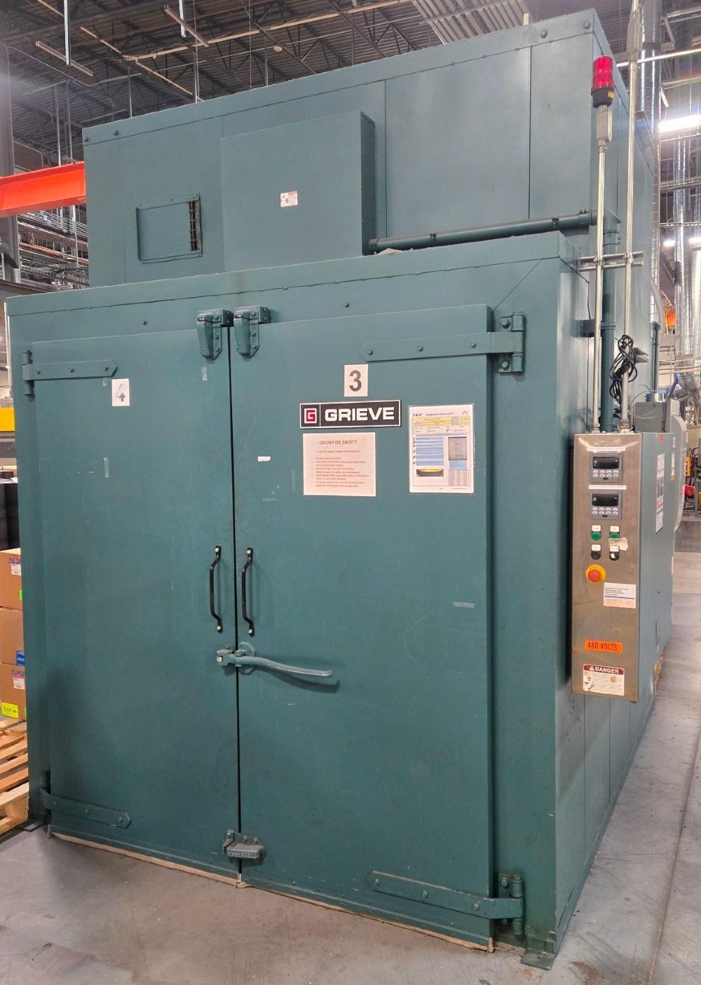 72" width x 78" H x 96" L, Grieve WTC686-500 Walk-In Oven, 500 °F, Electric - Image 1