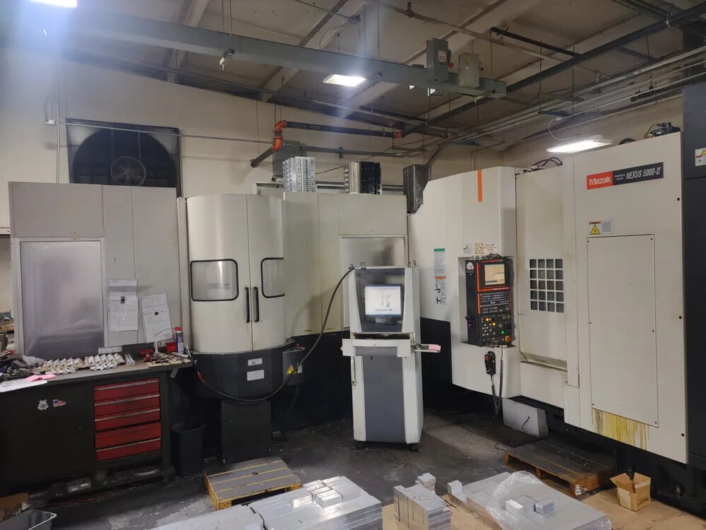 Mazak #HCN-5000-III, CNC Horizontal Machining Center, 28.7" X/Y, 29.1" Z, 19.69" pallets, 40 HP, 12000 RPM - Image 1
