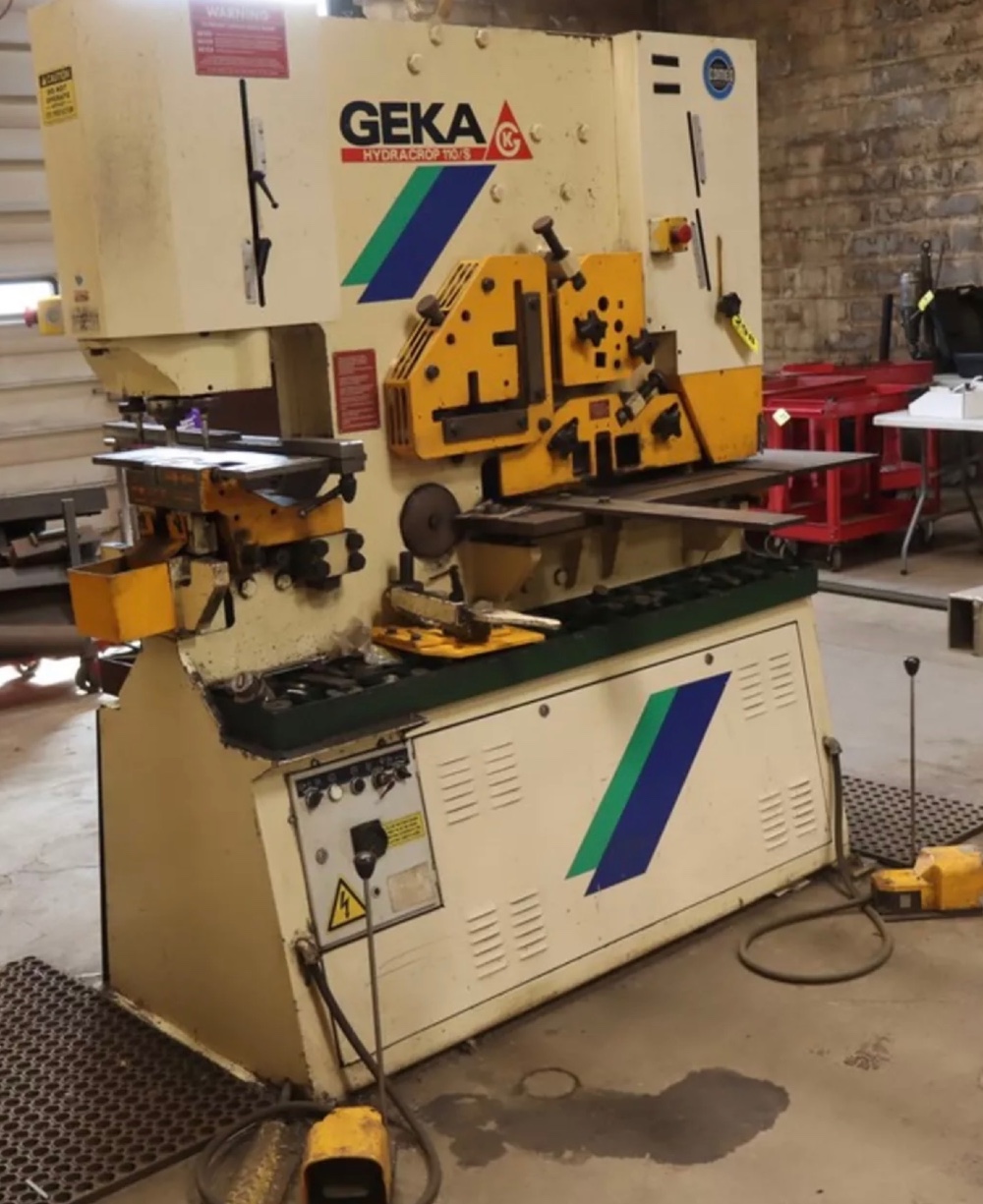6" x 6" x 1/2" Geka Model 110/S, Notcher, Section Shear, Touch & Cut Gauge, New 2000, Tag #16446 - Image 2