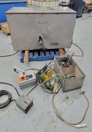 6 cu.ft. Gamm #G1000, vibratory deburring machine, 44" x15" x16", w/ media - Image 4