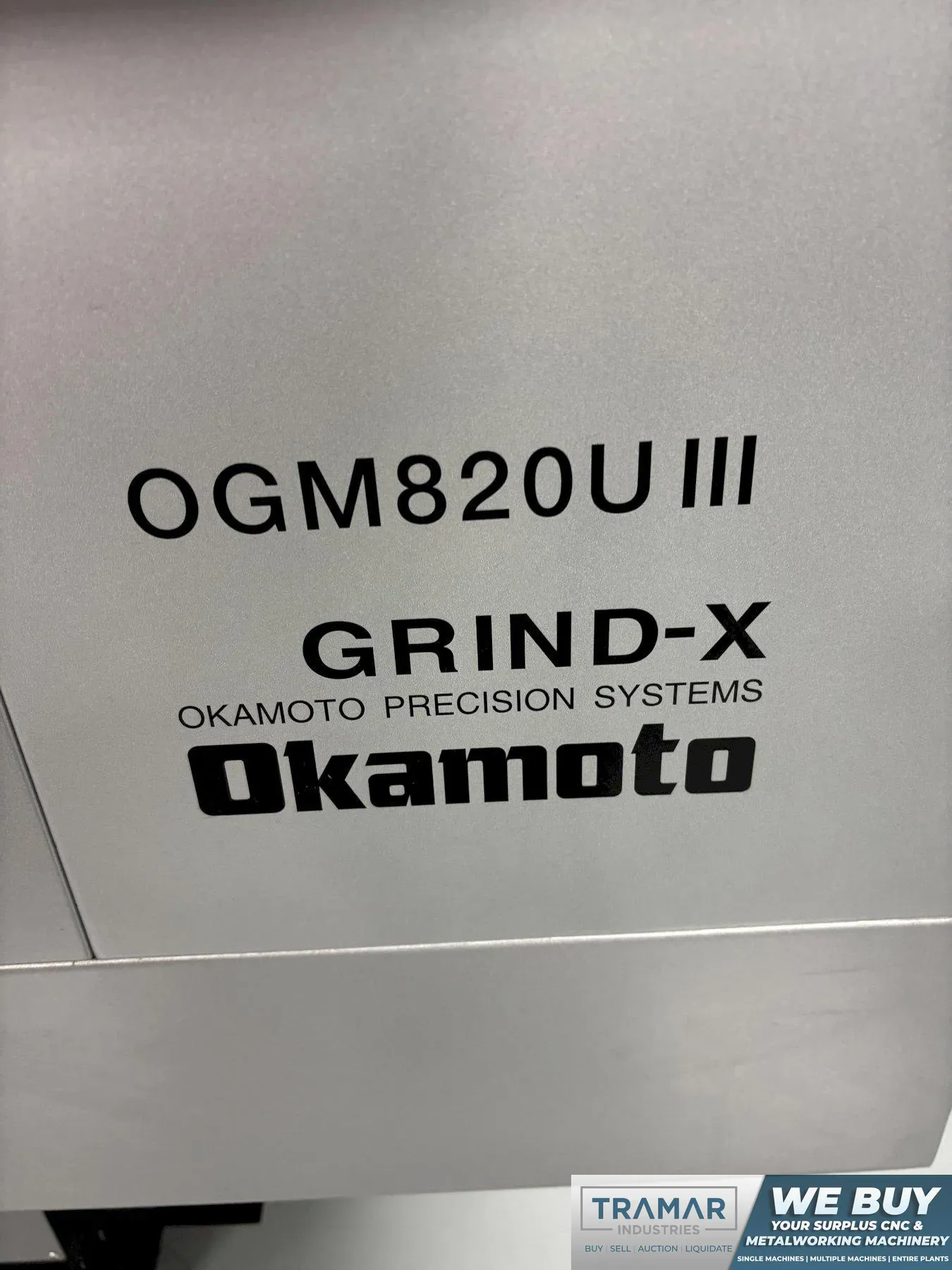 8.6" X 20" Okamoto #OGM-820U-III, CNC Cylindrical Grinder, 12" X 1" X 5" Grinding Wheel, MDI NC Control, 2018 - Image 3