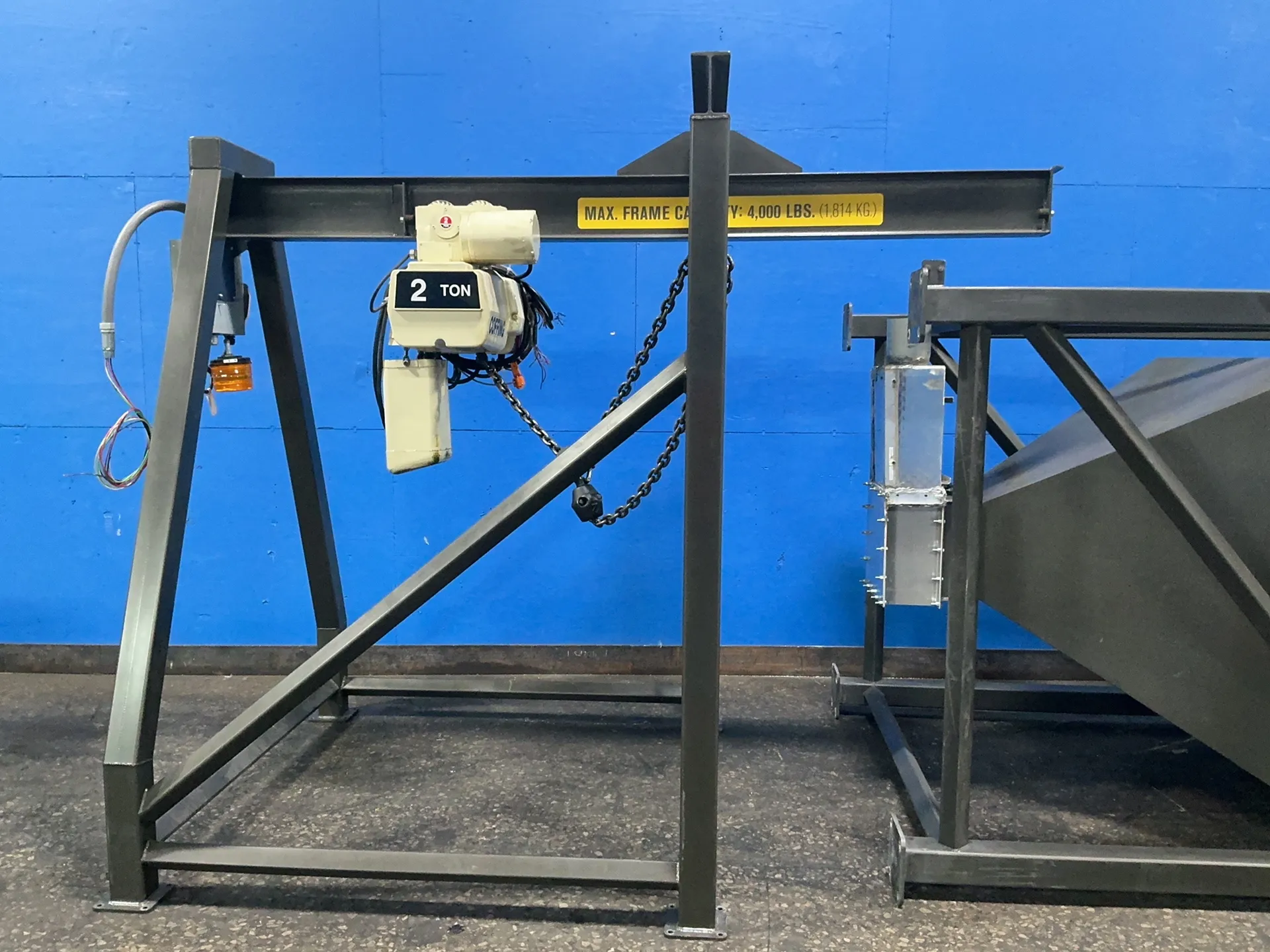 NBE, Bulk Bag Unloader, w/ Hopper, 2 Ton, 16 FPM, 3/60/460 V. - Image 4