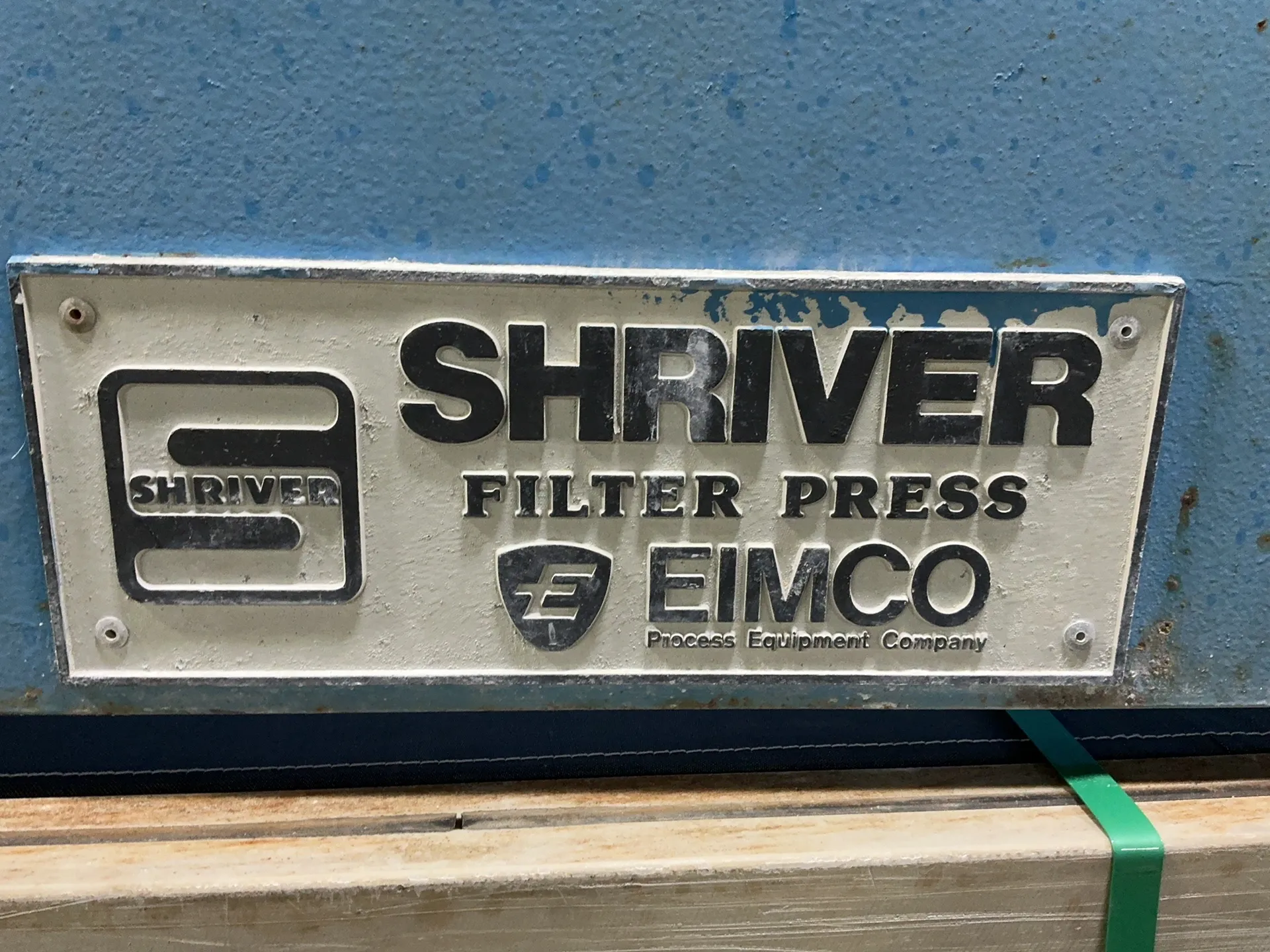 Eimco #M1200FB, Filter Press, 47" X 47" Plates, 115 Ton Max Thrust, 4600 PSI Max Oil Pressure, 1990 - Image 1