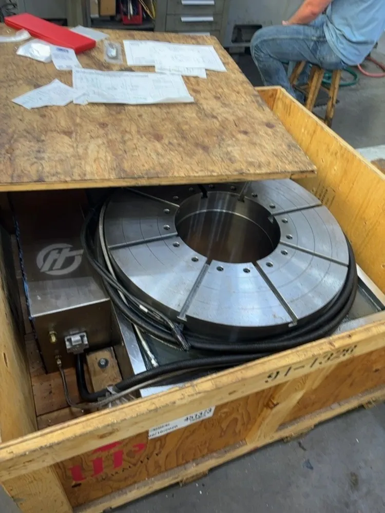 31" Haas #HRT800-VER-P12, Rotary Table Indexer, 320 hours - Image 3