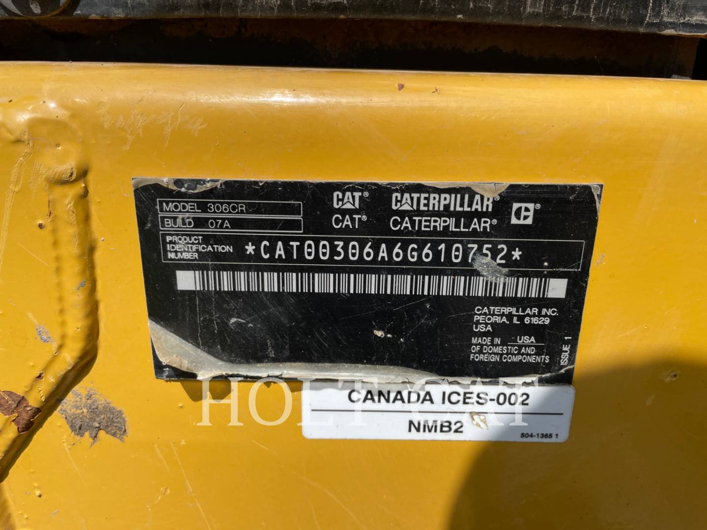 Caterpillar 306 CR, 1390 hours, S/N: 6G610752, 2024 - Image 6