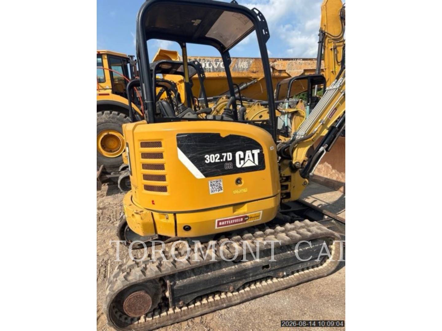Cat 302.7D, Mini Excavator, 2628 hours, S/N: LJ700851, 2016 - Image 3
