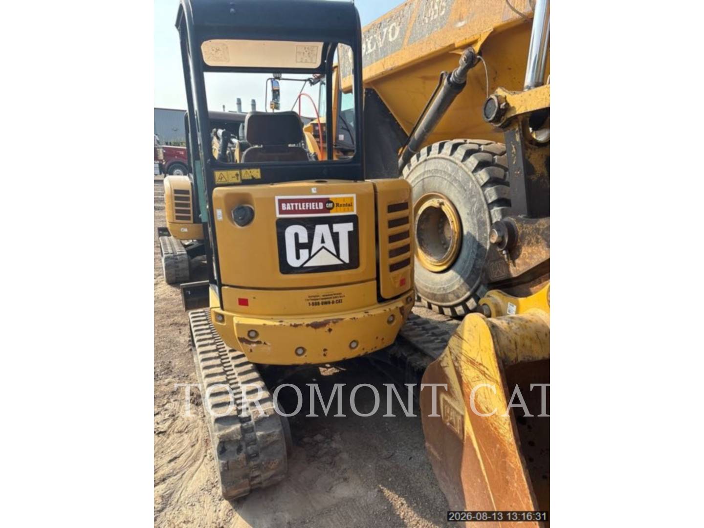 Cat 302.7DCR, Mini Excavator, 2144 hours, S/N: LJ700548, 2015 - Image 4