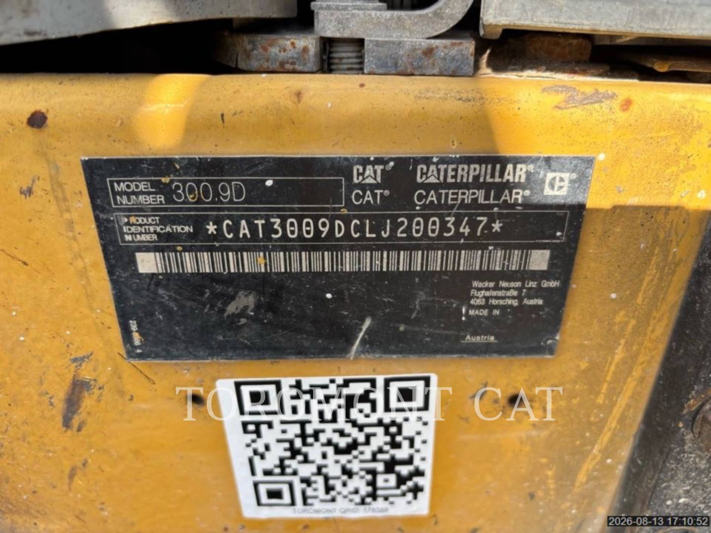 Cat 300.9D, Mini Excavator, 1722 hours, S/N: LJ200347, 2015 - Image 6