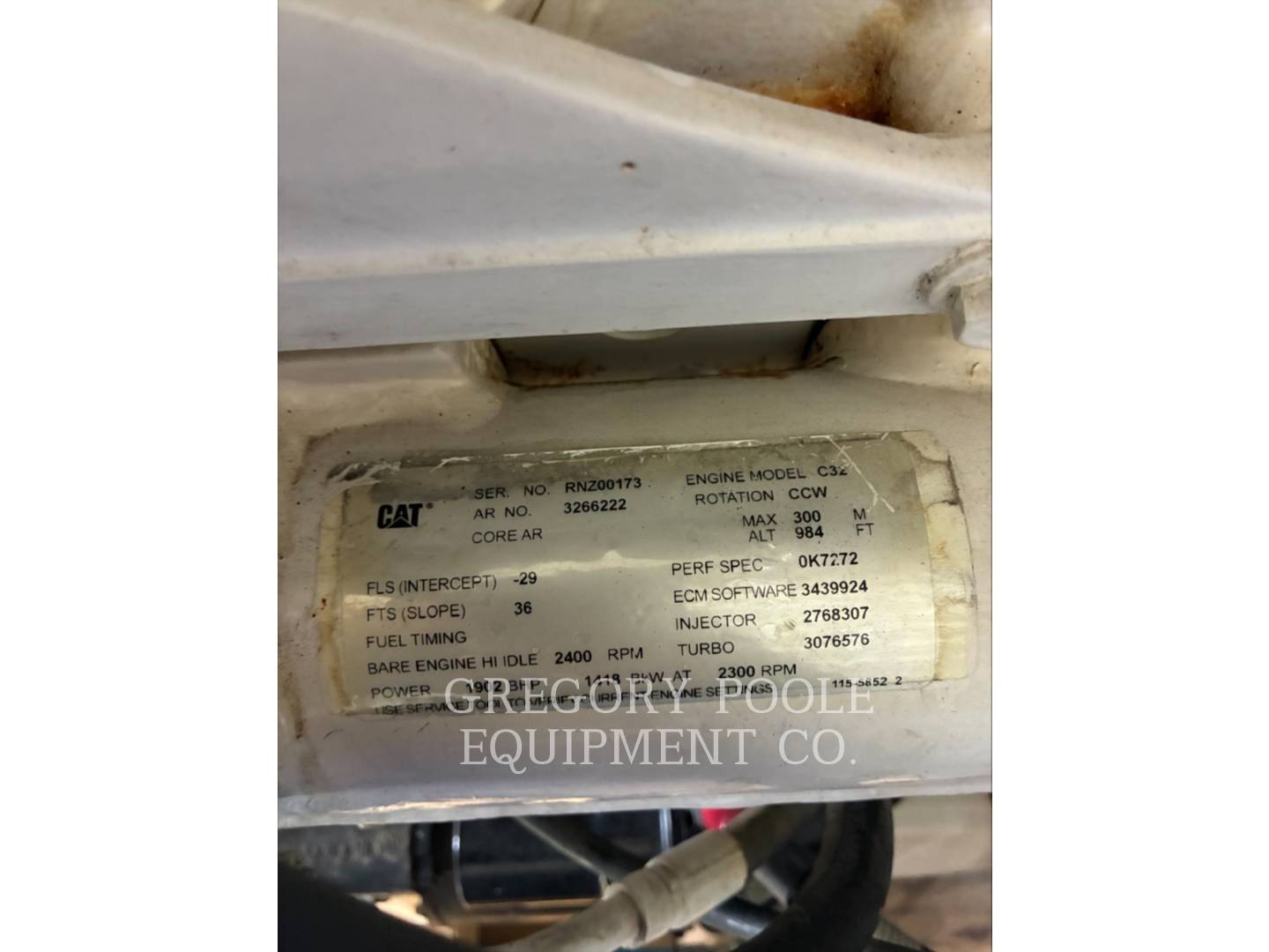 Cat C32, 8500 hours, S/N: RNZ00173, 2009 - Image 4