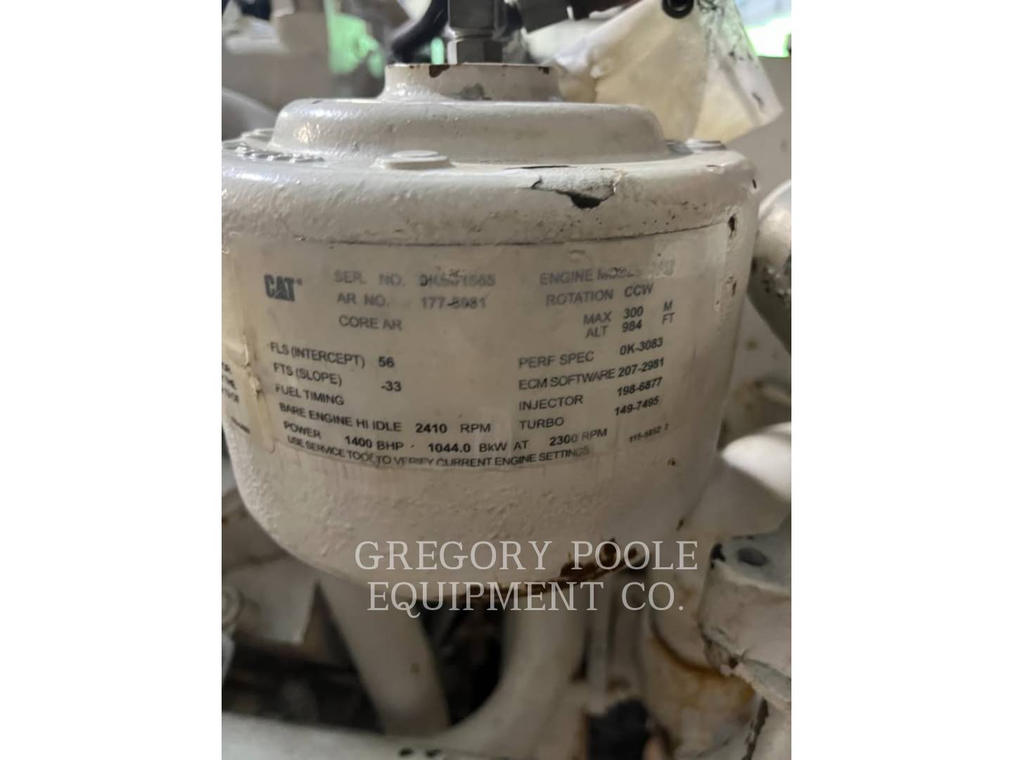 Cat 3412E, 6300 hours, S/N: 9KS01565, 2001 - Image 4