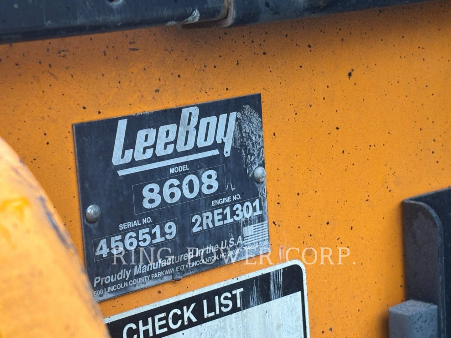 Lee-Boy 8608, 2745 hours, S/N: 456519, 2024 - Image 5