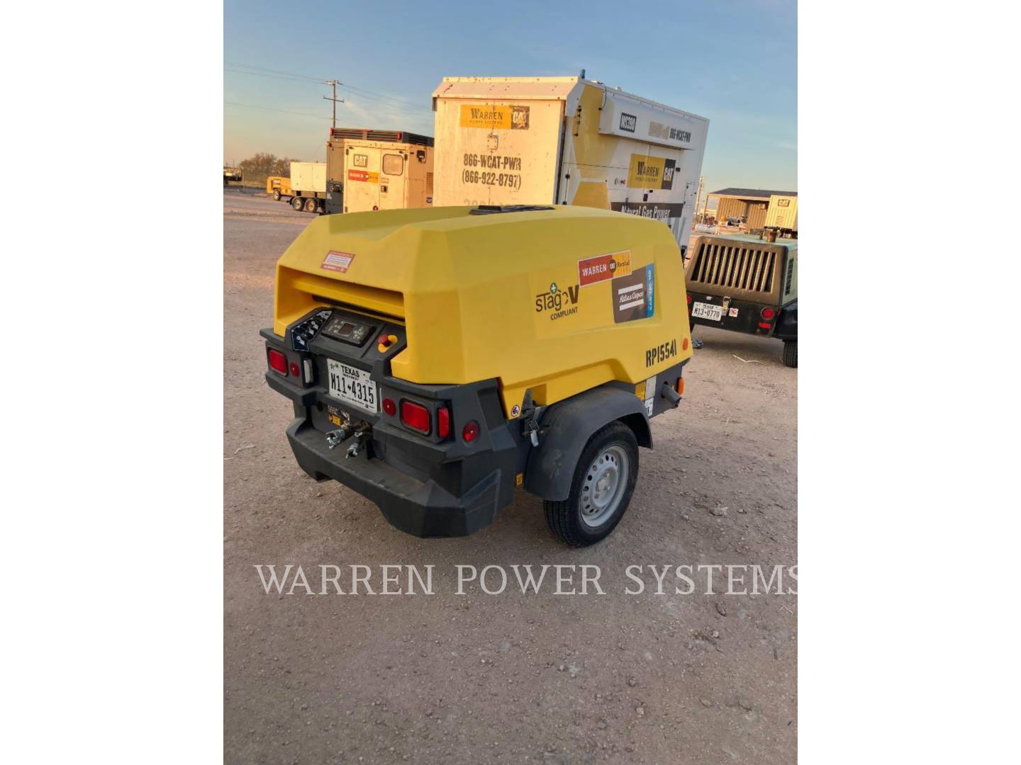 Atlas-Copco 185XAS 150, Compressed Air, 3483 hours, S/N: APP863071, 2022 - Image 1