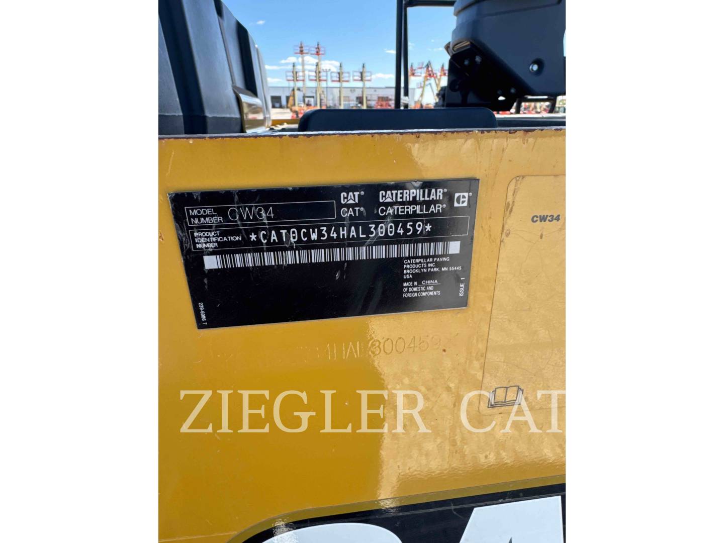 Caterpillar CW34, Pneumatic Tired Compactor, 690 hours, S/N: AL300459, 2021 - Image 6