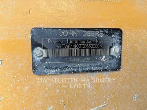 John Deere 844KII, Wheel Loader, 19640 hours, S/N: 1DW844KXTDE653000, 2013 - Image 6