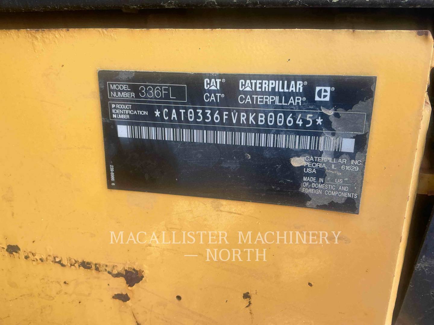 Caterpillar 336FL Q, Excavator, 9217 hours, S/N: RKB00645, 2015 - Image 6