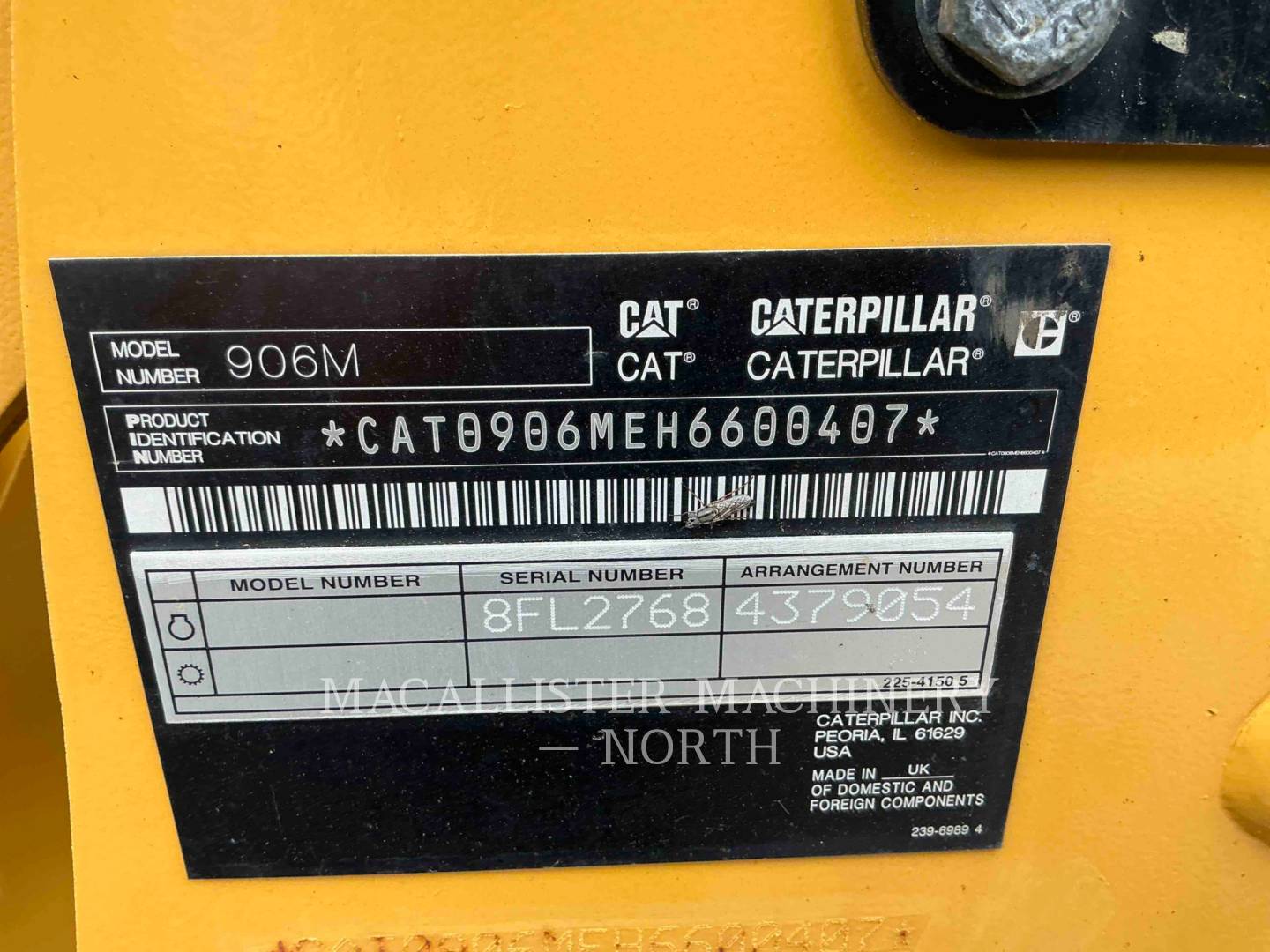 Cat 906M, Wheel Loader, 1338 hours, S/N: H6600407, 2016 - Image 6