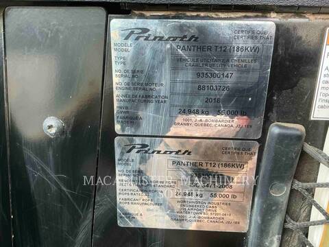 Prinoth T12, 1294 hours, S/N: 935300147, 2019 - Image 6