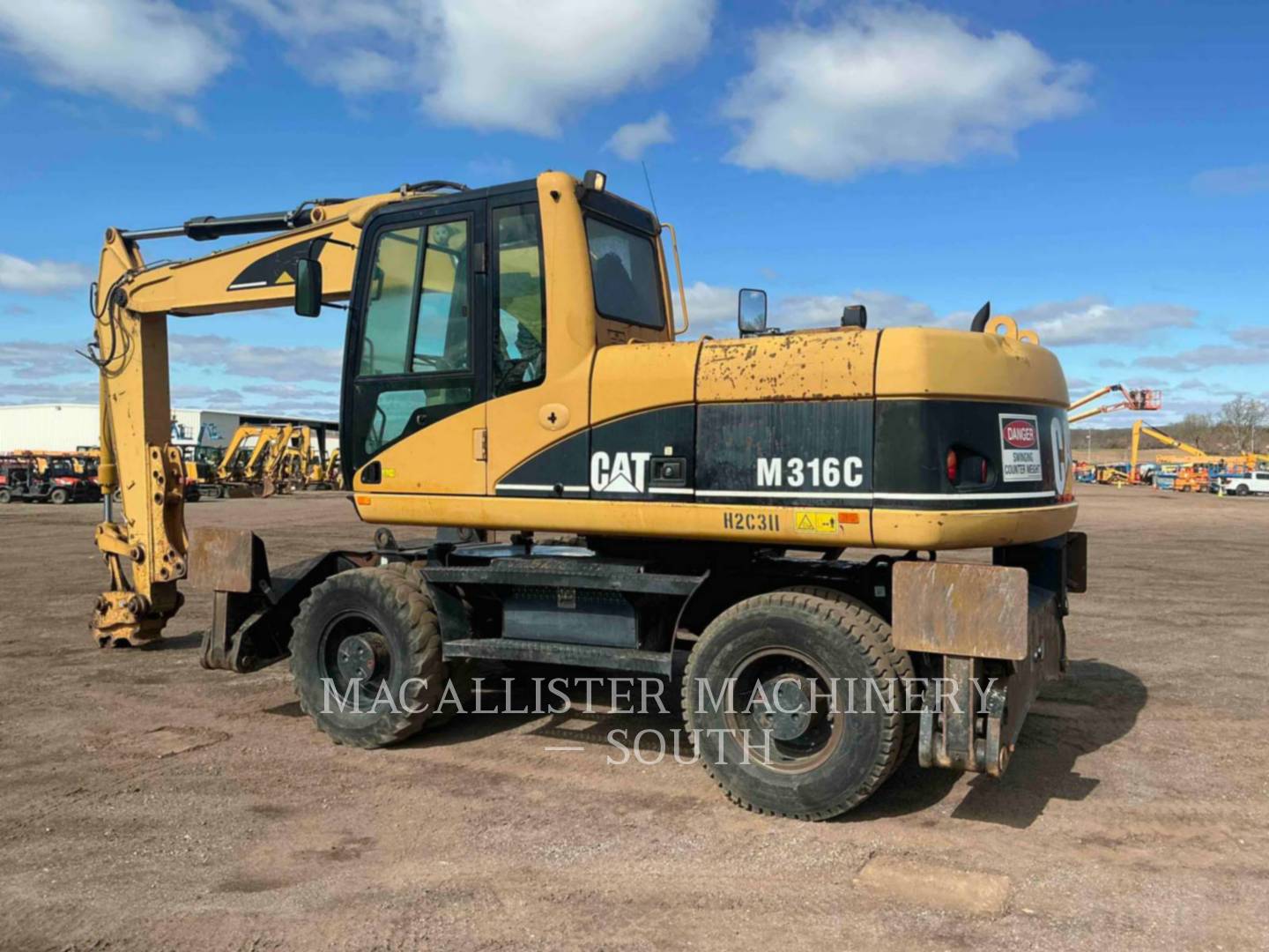 Caterpillar M316C, Wheel Excavator, 4875 hours, S/N: H2C00311, 2006 - Image 4
