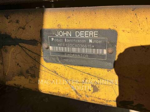 John Deere 120C, 12990 hours, S/N: FF120CX036615, 2007 - Image 6