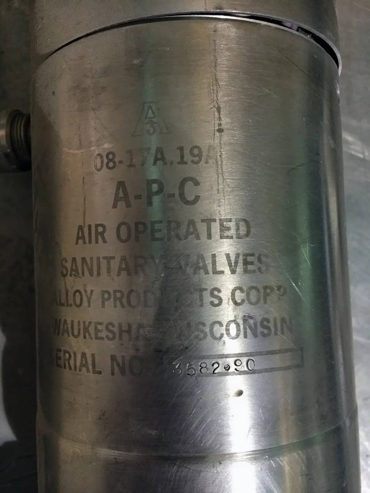 APC #08-17A.19A, 3-Way Sanitary Valve, air operated, A3 rated - Image 5