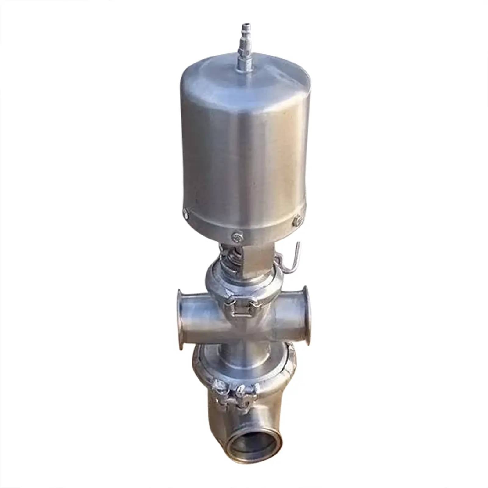 2-1/2" Single Stem Cross Body Divert Valve, pneumatic actuated, (4) S-line fittings - Image 1
