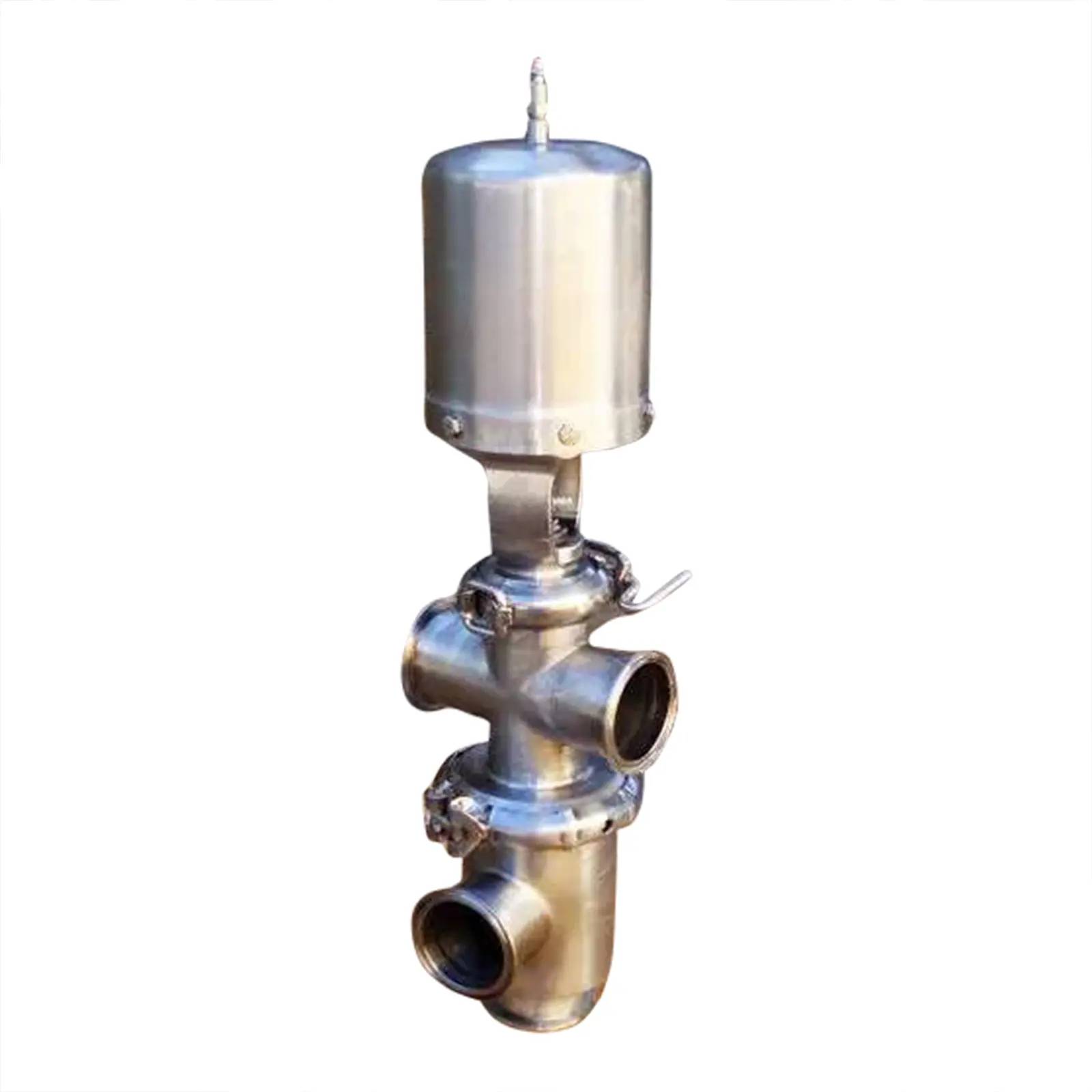 2-1/2" Single Stem Cross Body Divert Valve, pneumatic actuated, (4) S-line fittings - Image 2