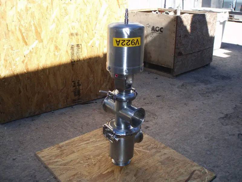 2-1/2" Single Stem Cross Body Divert Valve, pneumatic actuated, (4) S-line fittings - Image 6