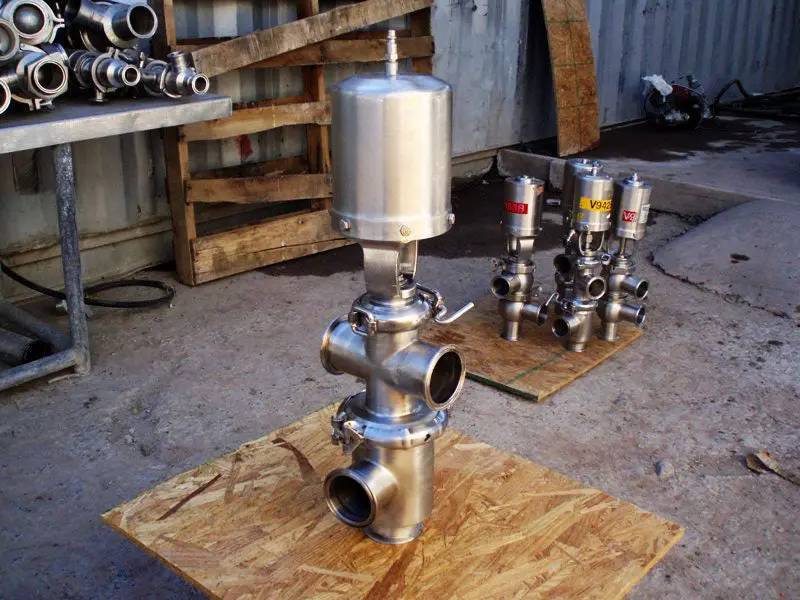 2-1/2" Single Stem Cross Body Divert Valve, pneumatic actuated, (4) S-line fittings - Image 10