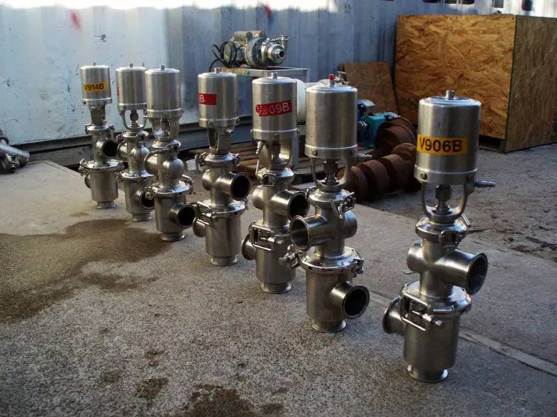 2-1/2" Single Stem Flow Diversion Valve, pneumatic actuated, (3) S-line fittings (5 available) - Image 4