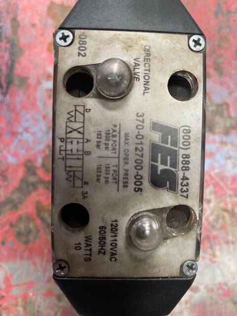 FES #370-012700-005, Directional Valve, 1,500 psi, 120/110 V., 50/60 Hz., 10 Watts, 1/2" coarse thread - Image 10