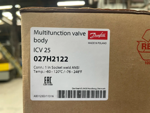 1" Danfoss #ICV-25, Multifunction Valve Body, socket weld, item no. 027H2122 - Image 4