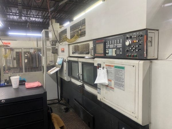 Mazak #Multiplex-6300, twin spindle CNC turning center, 16.9" swing, 10" chuck, 3" bar, 30 HP, 4,000 RPM - Image 3