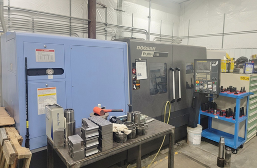 Daewoo Doosan #Puma-5100LC, CNC lathe, 35.4" swing, 80.4" machining length, 24" chuck, 10.8" spindle bore, 60 - Image 2