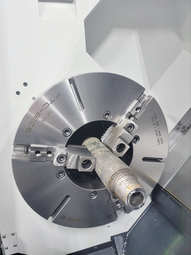 Daewoo Doosan #Puma-5100LC, CNC lathe, 35.4" swing, 80.4" machining length, 24" chuck, 10.8" spindle bore, 60 - Image 4